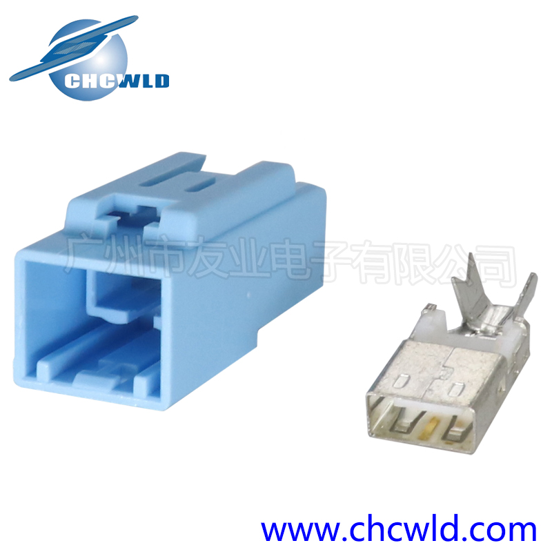 工厂供应   雪弗兰 LVDS 4P连接母头   汽车连接器  接插件  胶壳